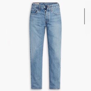 Levi’s 501 Skinny Straight Jeans Women’s 24x25 Light Wash Premium Denim